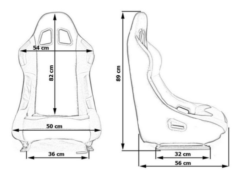 FOTEL KUBEŁKOWY BM SPORT + MOCOWANIE SKÓRA FOTEL KUBEŁKOWY BM SPORT + MOCOWANIE SKÓRA