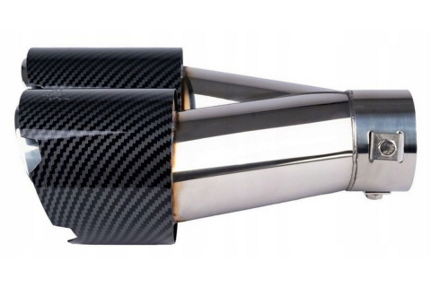 KOŃCÓWKA TŁUMIKA 2x90mm CARBON BM SPORT KOŃCÓWKA TŁUMIKA 2x90mm CARBON BM SPORT