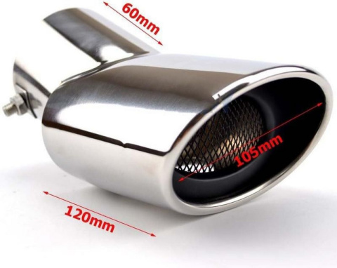 KOŃCÓWKA TŁUMIKA HYUNDAI TUCSON 2011-2019 montaż 58-72mm CHROM BM SPORT KOŃCÓWKA TŁUMIKA HYUNDAI TUCSON 2011-2019 montaż 58-72mm CHROM BM SPORT