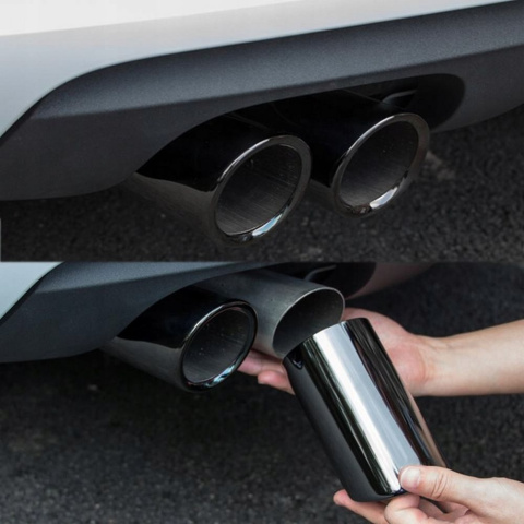 KOŃCÓWKA TŁUMIKA VOLKSWAGEN TSI TFSI TDI montaż 68-72mm BLACK CHROM BM SPORT KOŃCÓWKA TŁUMIKA VOLKSWAGEN TSI TFSI TDI montaż 68-72mm BLACK CHROM BM SPORT