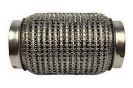 ŁĄCZNIK ELASTYCZNY WYDECHU WZMOCNIONY 63mm 2,5&quot; 15cm nierdzewka BM SPORT